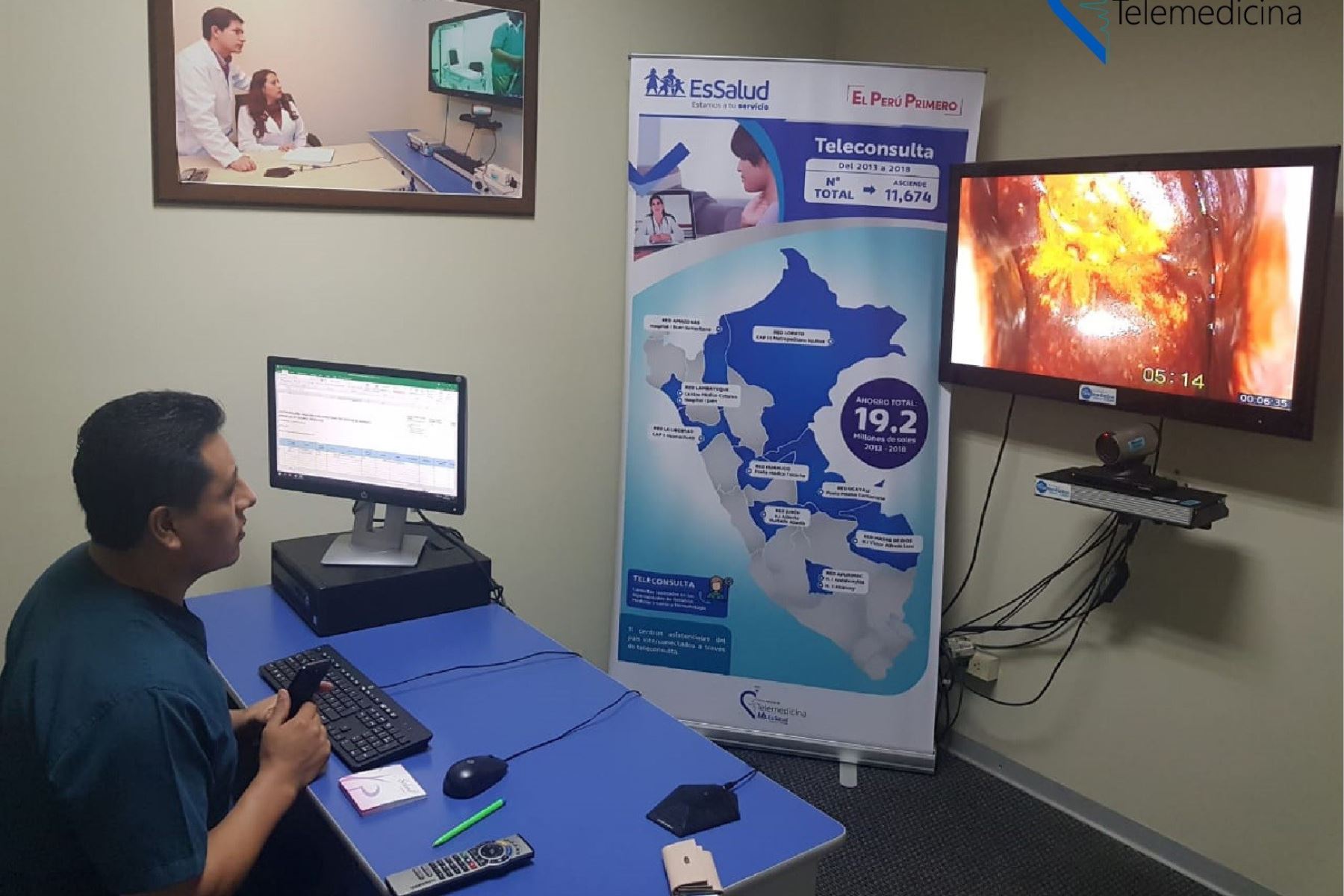 EsSalud implementa servicio de telemedicina para prevenir el cáncer de cuello uterino en las zonas alejadas del país.Foto: ANDINA/Difusión.