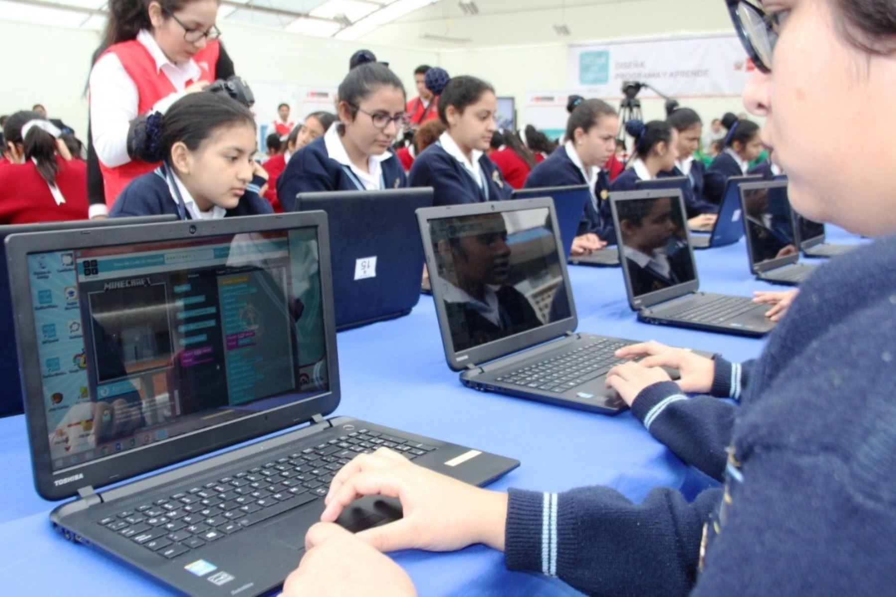 Minedu promueve competencias digitales en los estudiantes. Foto: ANDINA/Difusión.
