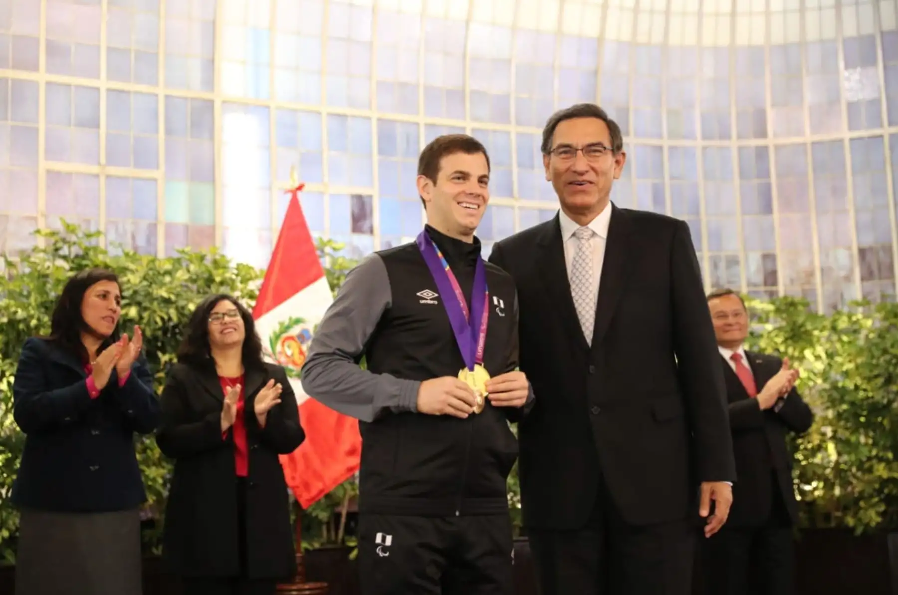 Premiación a medallistas de los Parapanamericanos en Palacio de Gobierno Foto: ANDINA/ Prensa Presidencia