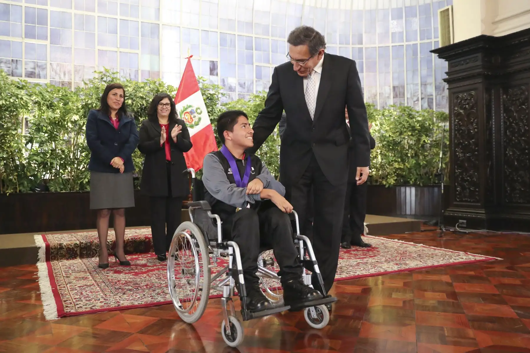 Premiación a medallistas de los Parapanamericanos en Palacio de Gobierno Foto: ANDINA/ Prensa Presidencia
