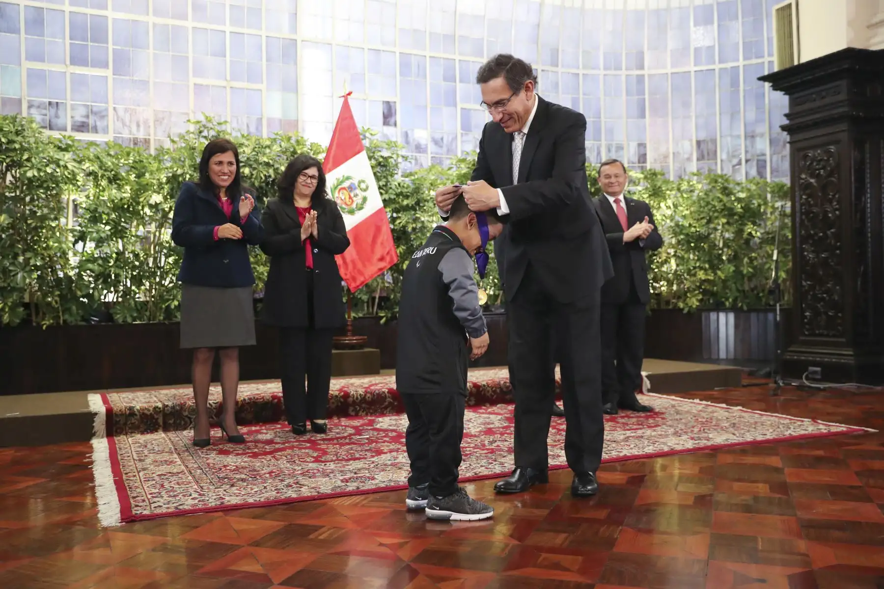 Premiación a medallistas de los Parapanamericanos en Palacio de Gobierno Foto: ANDINA/ Prensa Presidencia