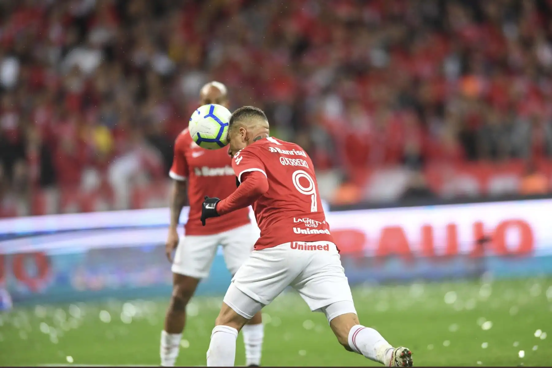 Con doblete de Paolo Guerrero, el Internacional FC ganó 3-0 al Cruzeiro en la semifinal de la Copa Brasileña.Foto:Internacional FC.