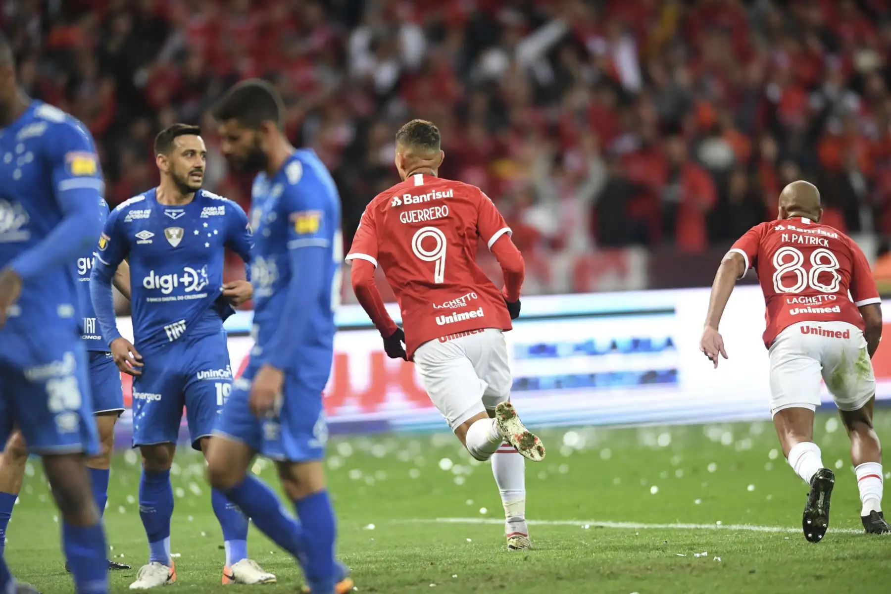 Con doblete de Paolo Guerrero, el Internacional FC ganó 3-0 al Cruzeiro en la semifinal de la Copa Brasileña.Foto:Internacional FC.