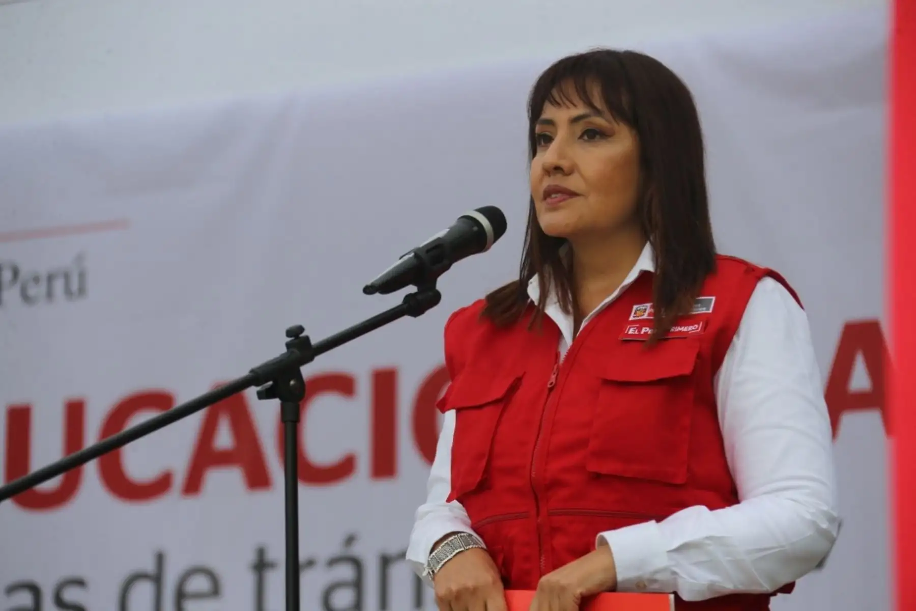 Ministra de Transportes y Comunicaciones, María Jara. Foto: Cortesía.