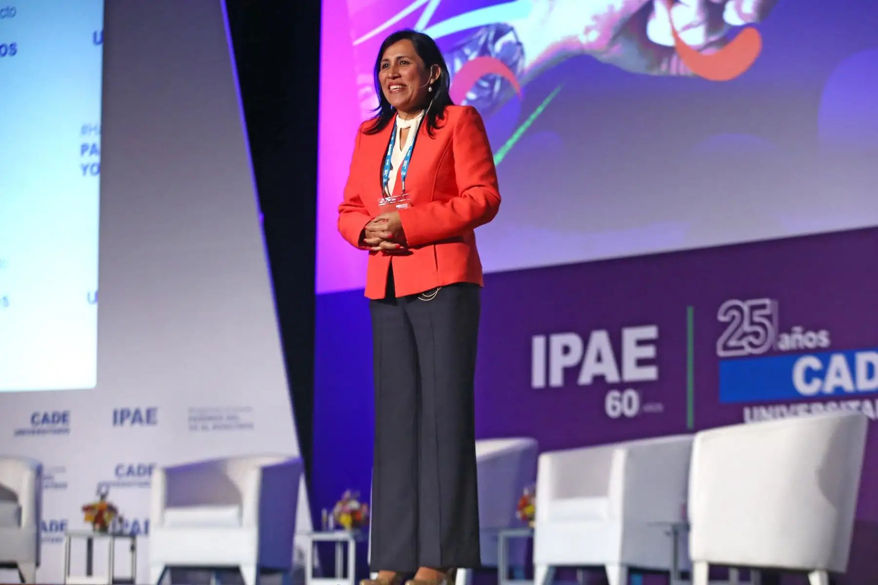 Flor Pablo Medina, Ministra de Educación participa en el Cade Universitario 2019. 
Foto: ANDINA/ Vidal Tarqui