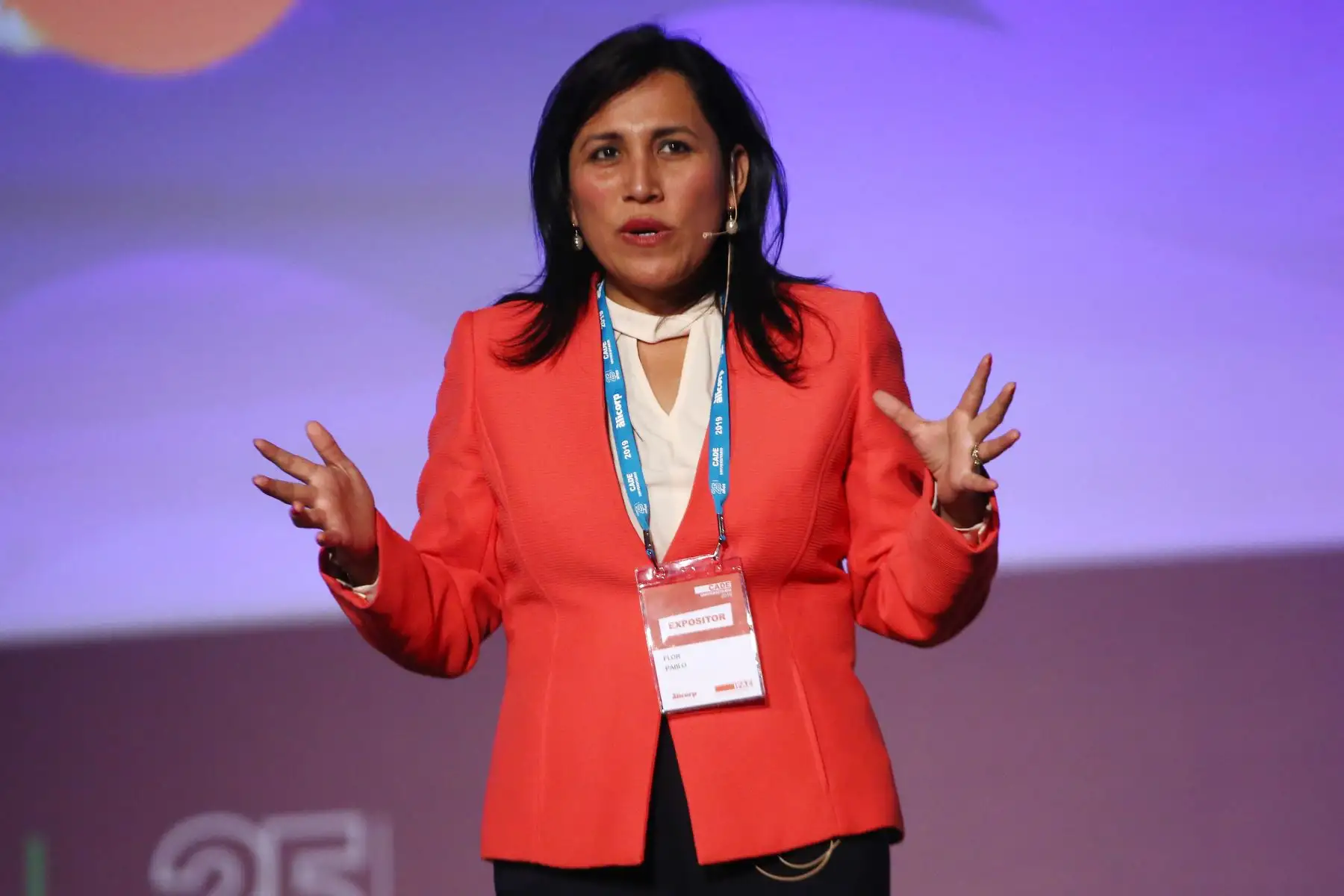 Flor Pablo Medina,Ministra de Educación participa en el Cade Universitario 2019. 
Foto: ANDINA/ Vidal Tarqui