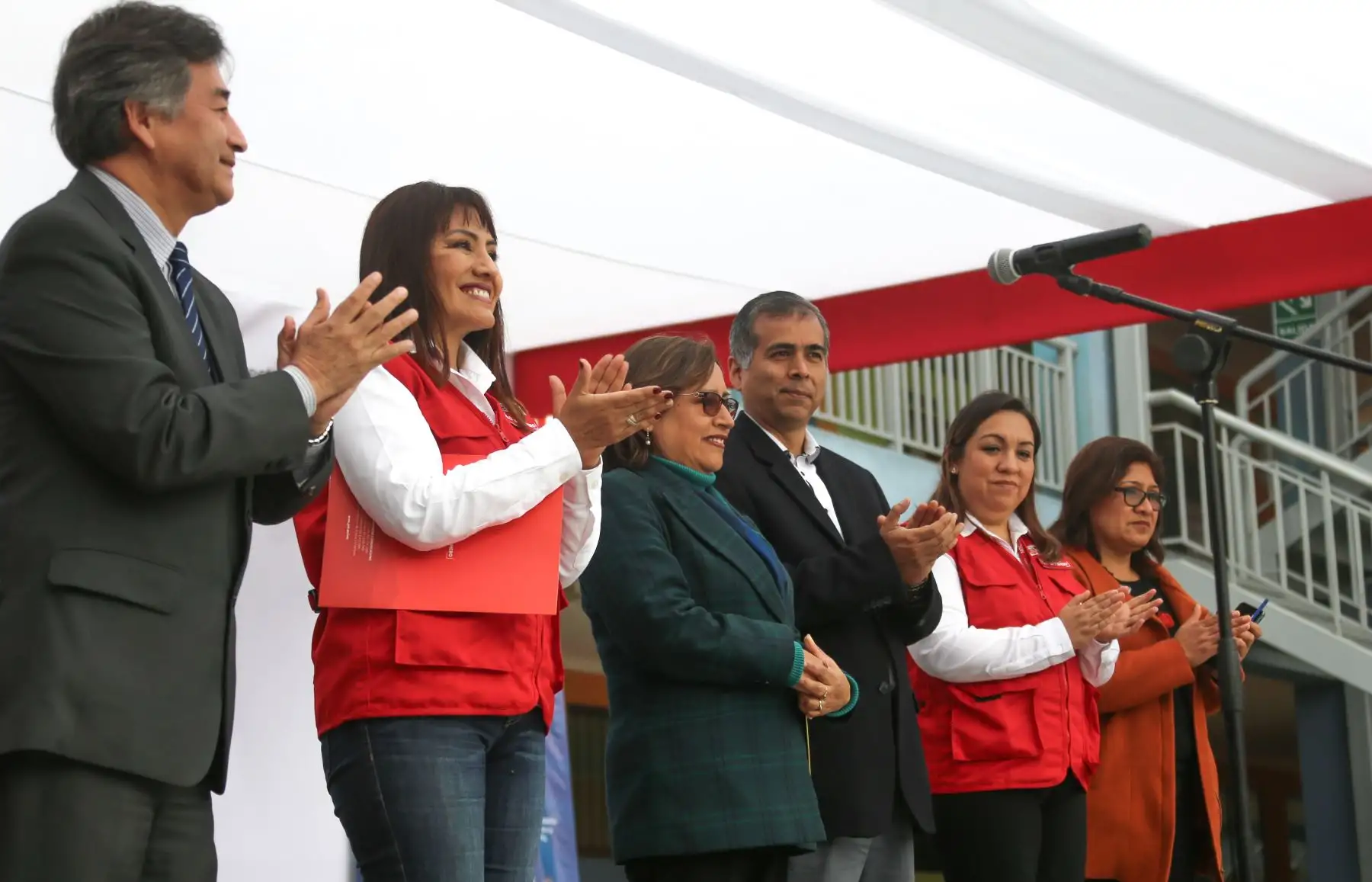 Ministra María Jara participó en el lanzamiento del concurso: “Héroes por la Seguridad Vial 2019”.
Foto: MTC