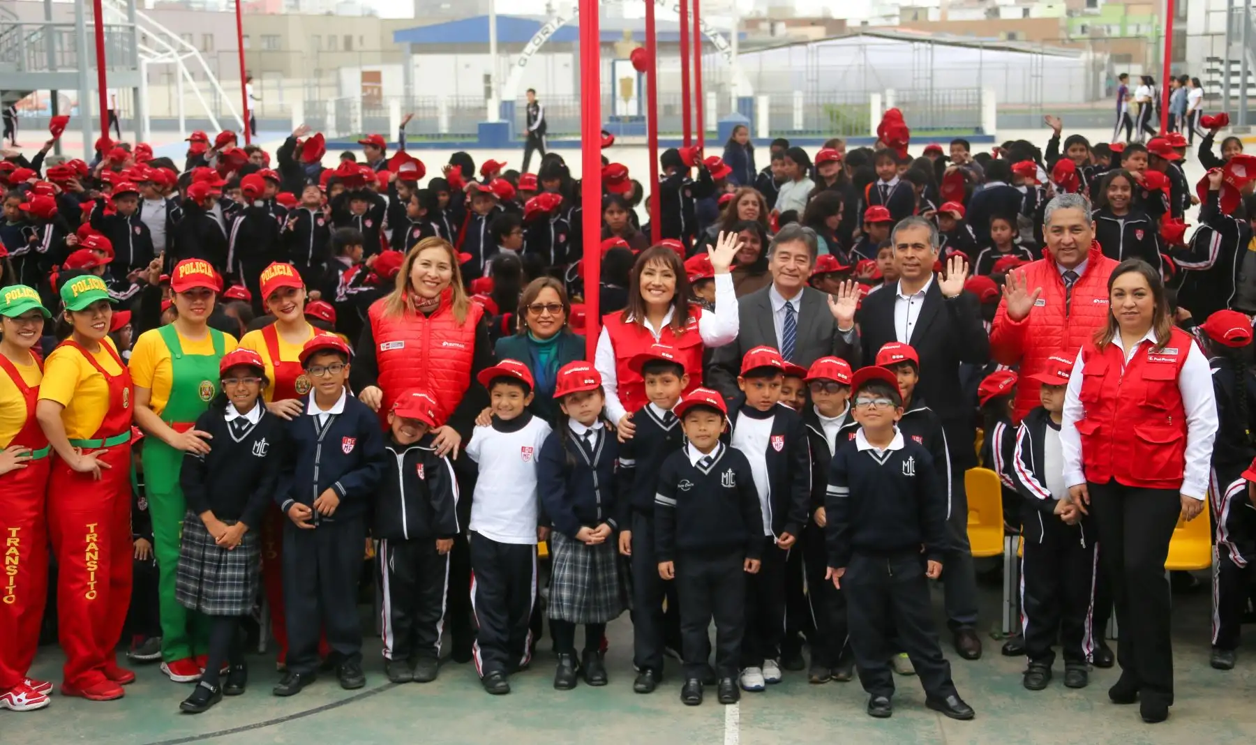 Ministra María Jara participó en el lanzamiento del concurso: “Héroes por la Seguridad Vial 2019”.
Foto: Difusión MTC