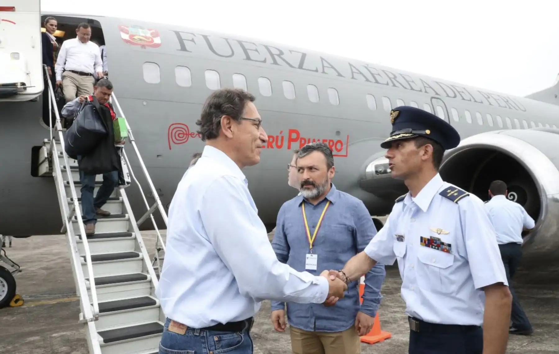El presidente Martin Vizcarra, se encuentra en Leticia, Colombia, para participar en la Cumbre por la Amazonía . Previamente, el jefe de Estado visitará el distrito de Santa Rosa, en la frontera peruana. Foto: ANDINA/Prensa Presidencia