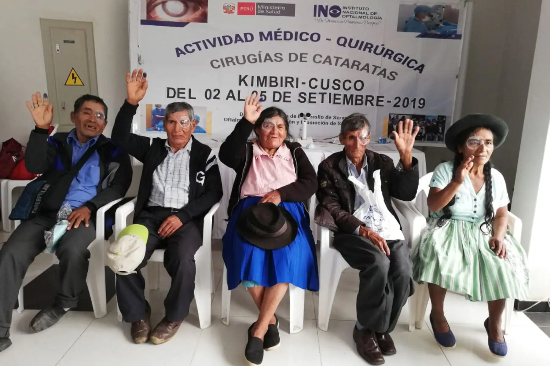 Pobladores del distrito cusqueño de Kimbiri, que forma parte del Vraem, fueron operados de catarata de forma gratuita.