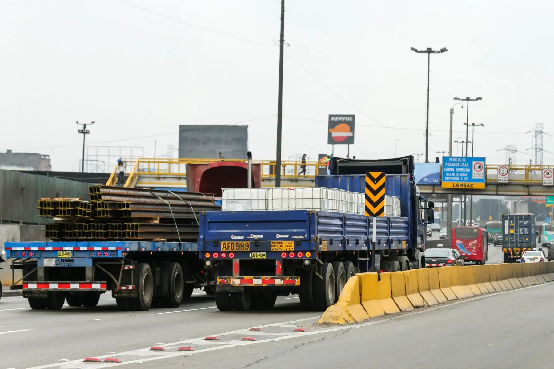 La Municipalidad de Lima anunció hoy que este martes 10 de setiembre se inicia el Plan de restricción vehicular Pico y placa para el transporte de carga y mercancías. Foto: ANDINA/ Norman Cordova