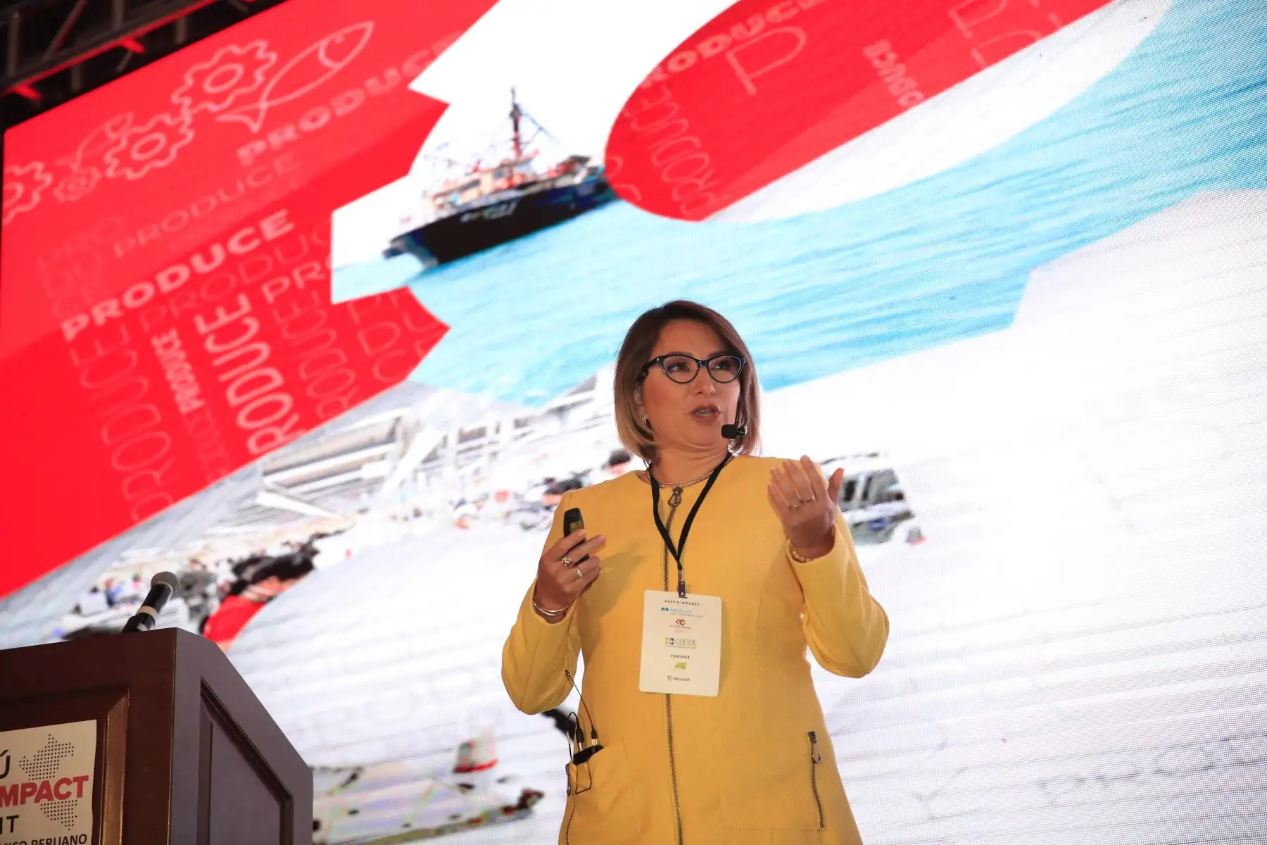 Rocío Barrios, Ministra de la Producción,  durante su exposición en el foro: Perú CEO Impact Summit     


Agencia Andina/Juan Carlos Guzman Negrini