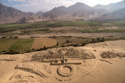 Ciudad Sagrada de Caral, se ubica cerca del río Supe, en la provincia de Barranca, región Lima. ANDINA/Difusión