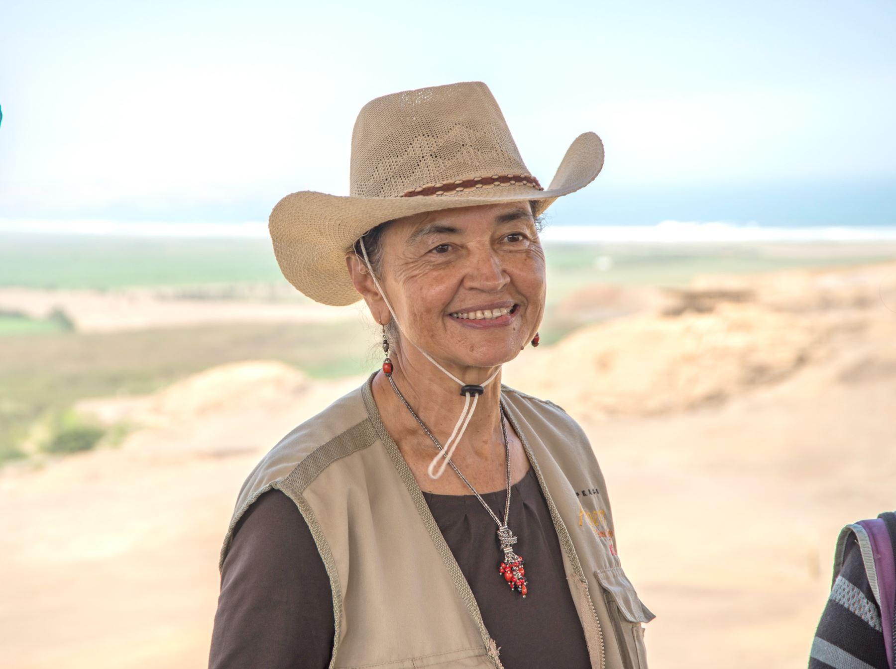La arqueóloga peruana Ruth Shady realiza un estudio sobre el proceso del impacto del cambio climático en la humanidad. ANDINA/Difusión