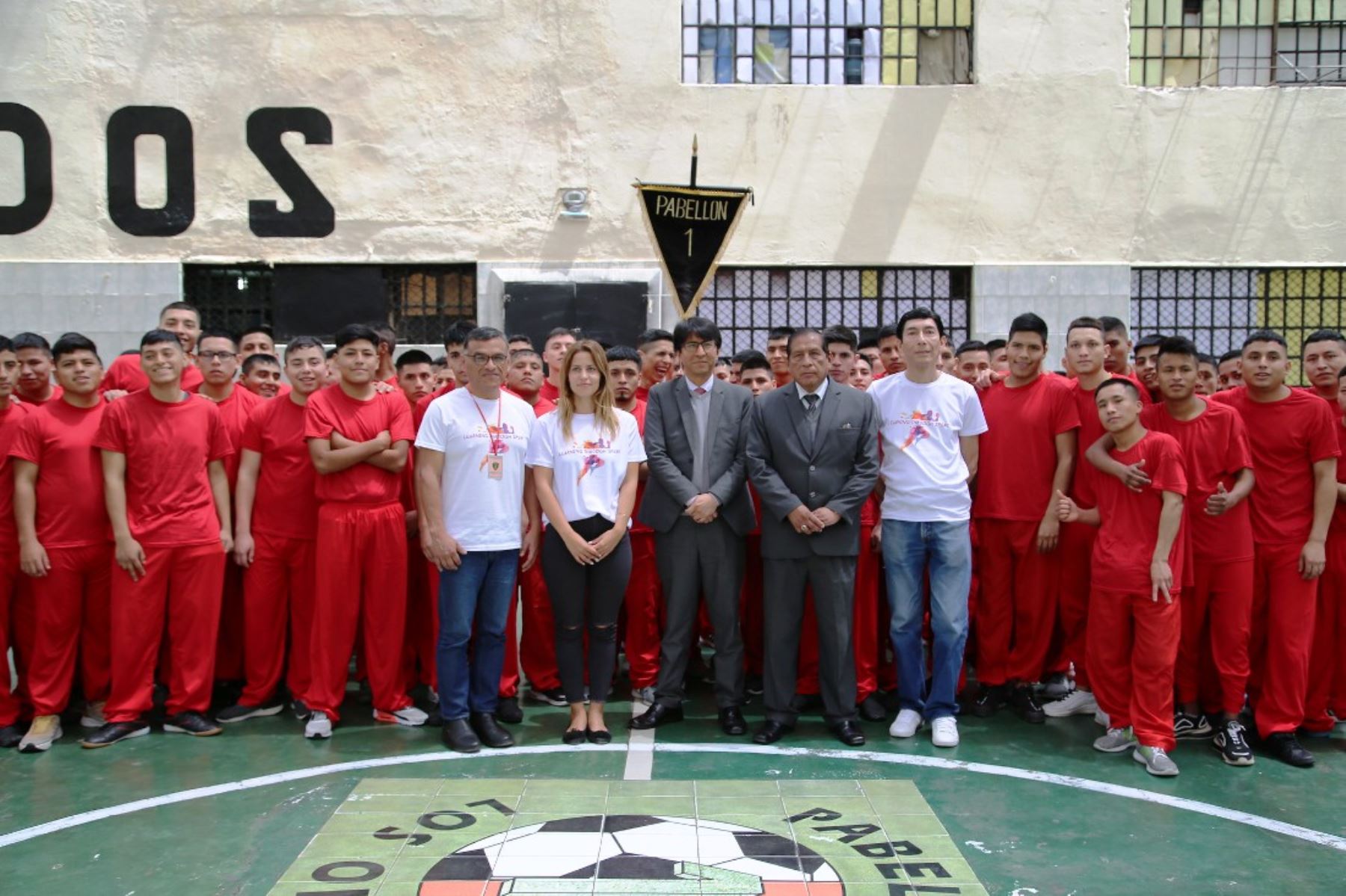 Voluntarios de la Unión Europea visitaron a internos jóvenes del penal de Lurigancho. Foto: ANDINA/Difusión.