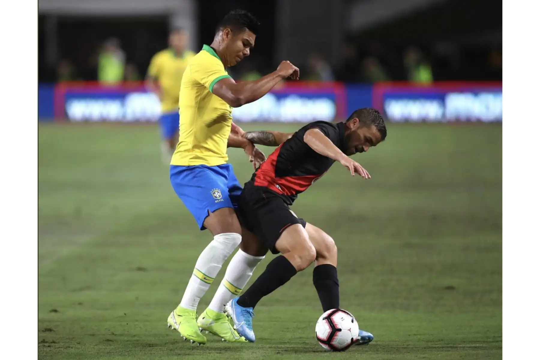 Perú empata 0-0 con Brasil en partido internacional de la Copa de Campeones 2019, en Los Ángeles Memorial Sports Arena.Foto:ANDINA/FPF