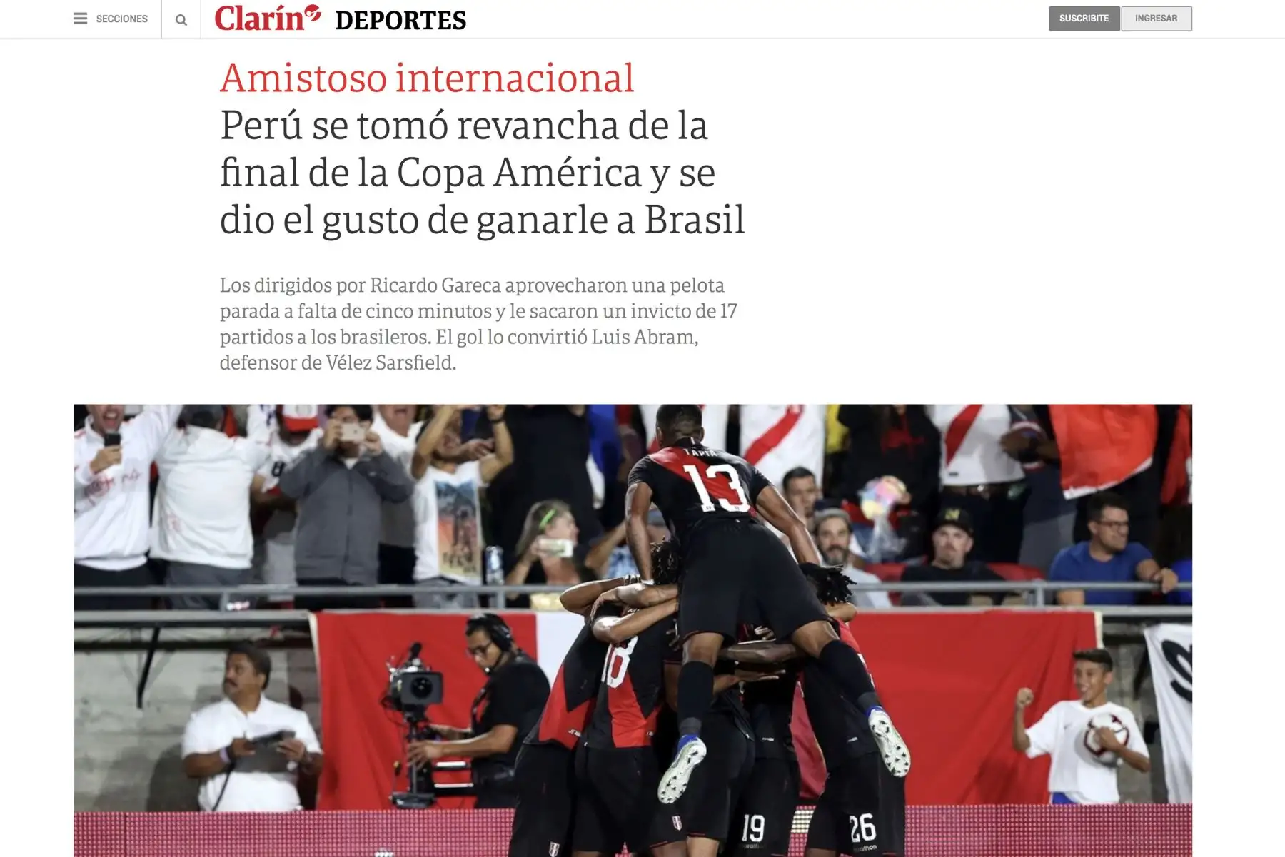 Diario Clarin de Argentina