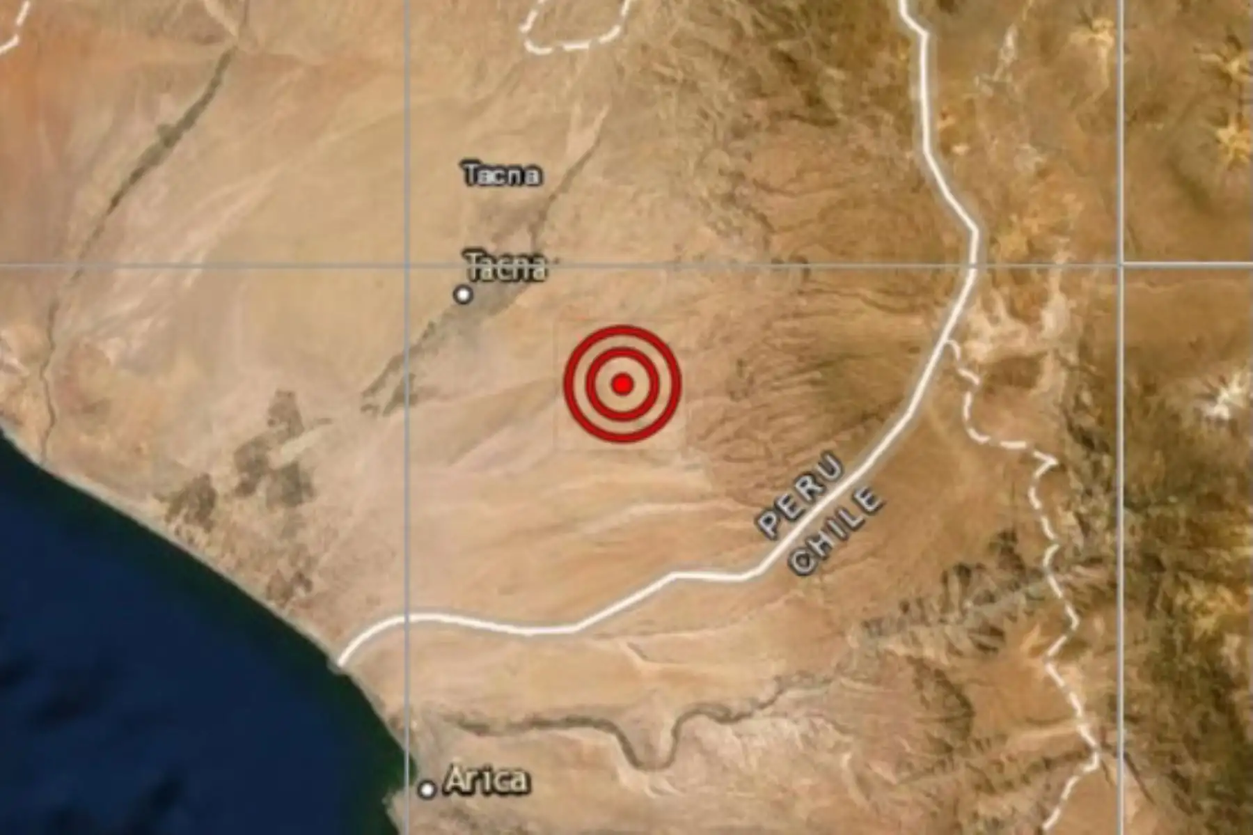 Fuerte sismo de magnitud 5.4 remeció Tacna esta mañana.