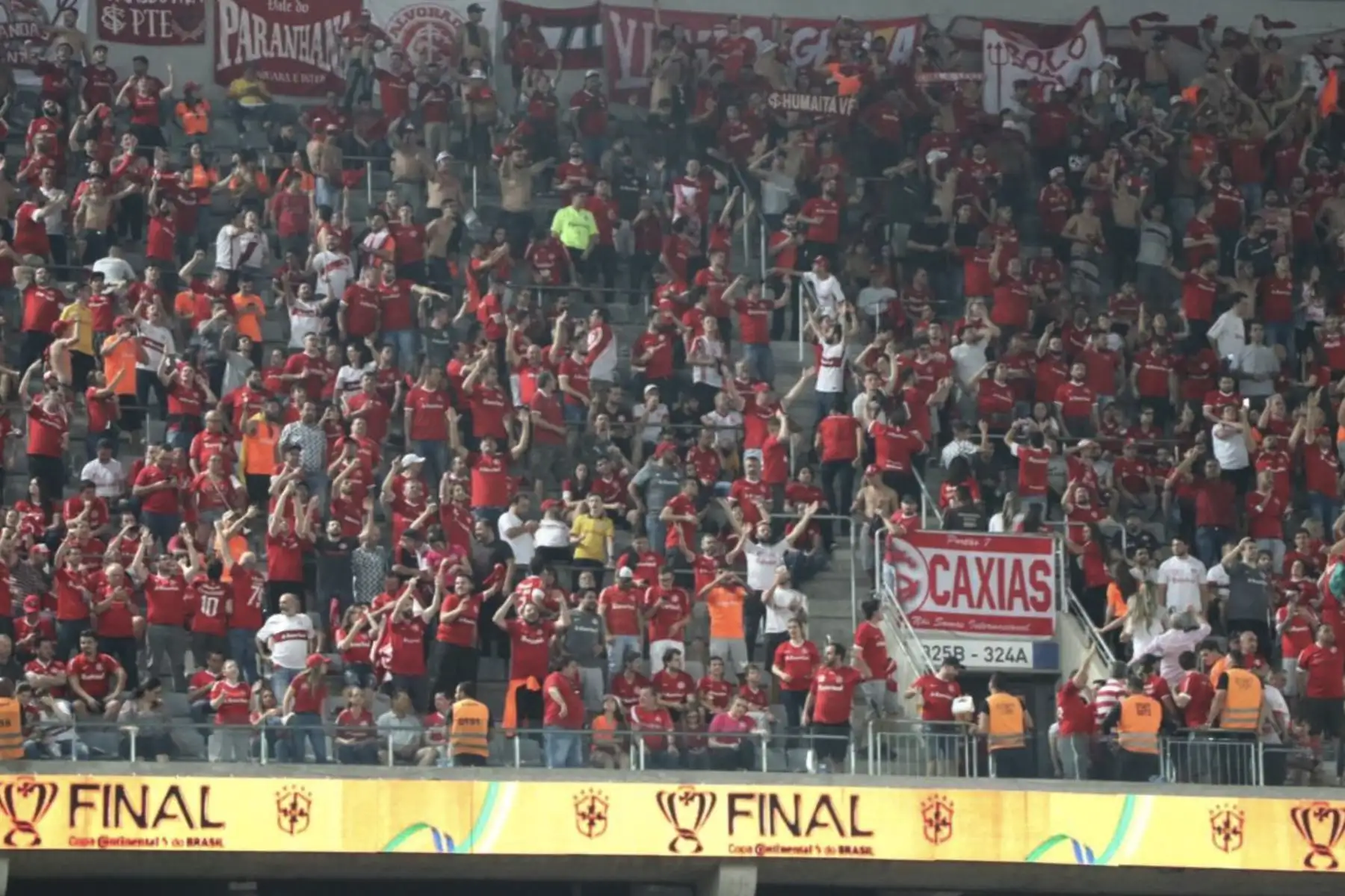 Internacional cae 1 a 0 ante el  Paranaense, por la final de Copa Brasil, teniendo en el ataque a  Paolo Guerrero.
Foto:Twitter Internacional