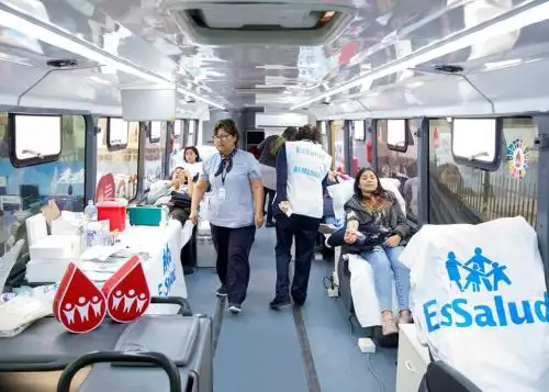 EsSalud llevó a cabo campaña de donación de sangre en la Universidad Nacional de Ingeniería.