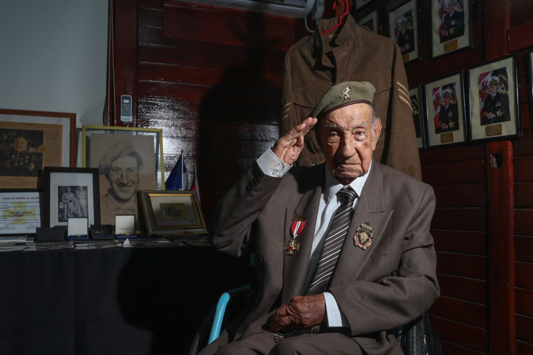Jorge Sanjinez fue uno de los peruanos que participó en la Segunda Guerra Mundial. ANDINA/Difusión