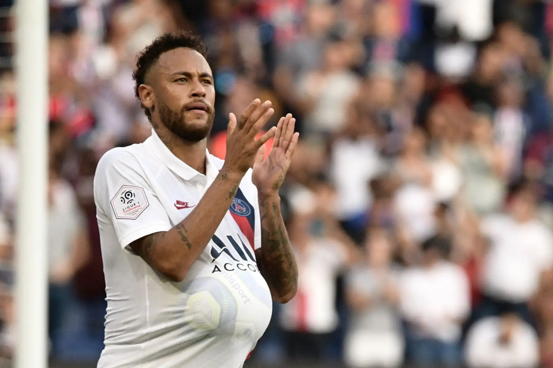 Astro brasileño Neymar le dio la victoria al PSG con gran actuación. Foto: AFP