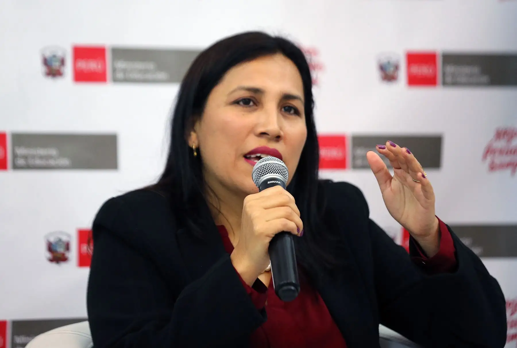 Ministra de Educación, Flor Pablo. Foto: ANDINA/Norman Córdova