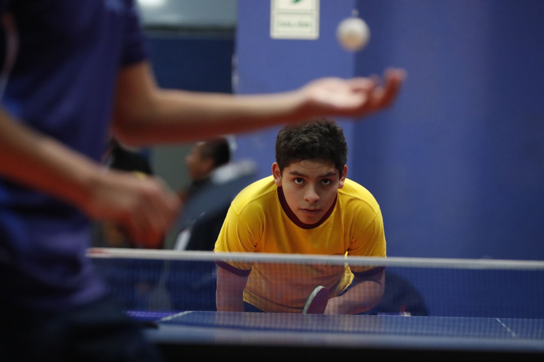 A su corta edad, Adrián cuenta con tres campeonatos por equipos en los Sudamericanos de tenis de mesa. Foto: ANDINA/Renato Pajuelo
