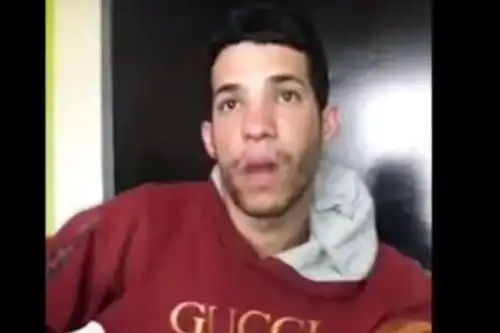 Venezolano Abraham Perozo. Foto; Captura TV
