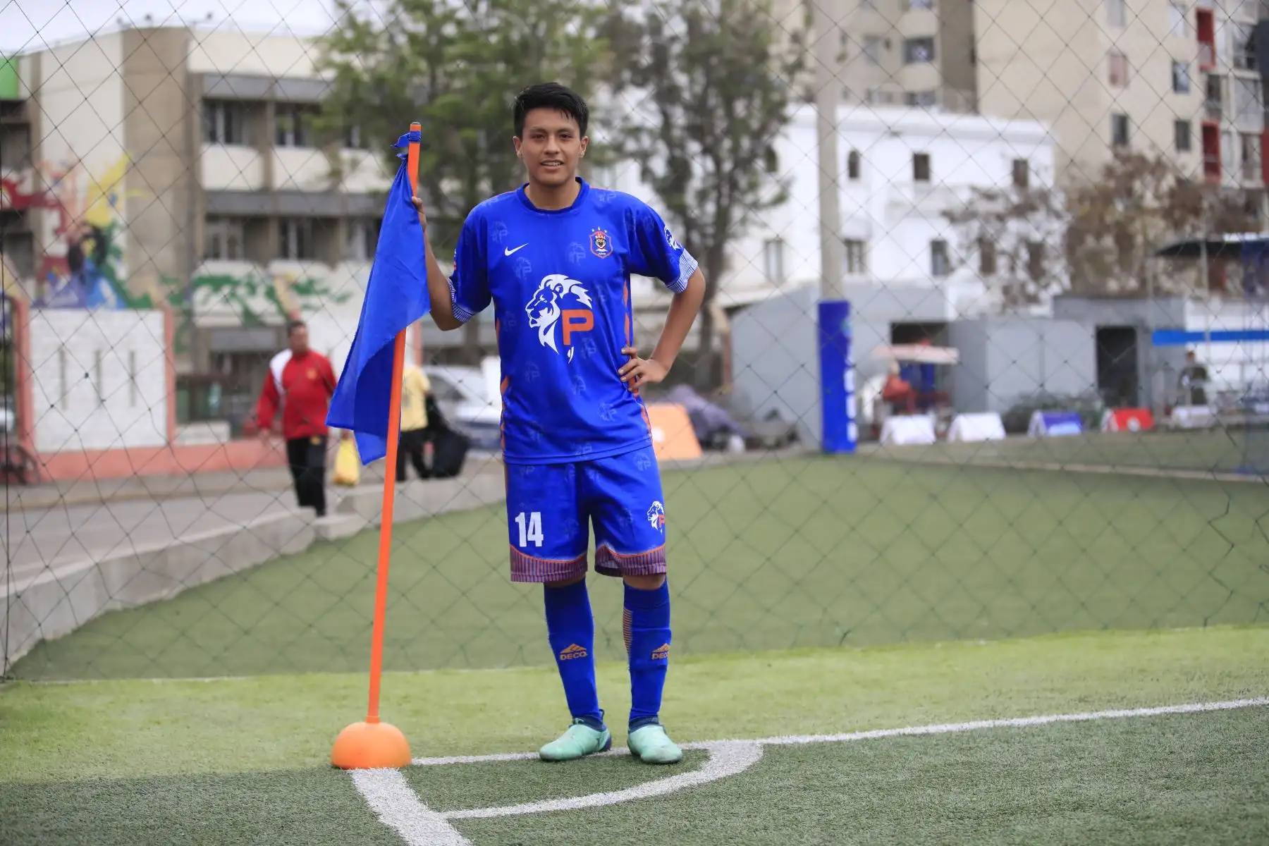 Andy Medina, jugador del colegio Praxis Esperanza de Junín en el marco de los Juegos Deportivos Escolares, sede Campo de Marte


Foto: Andina/Juan Carlos Guzman Negrini
