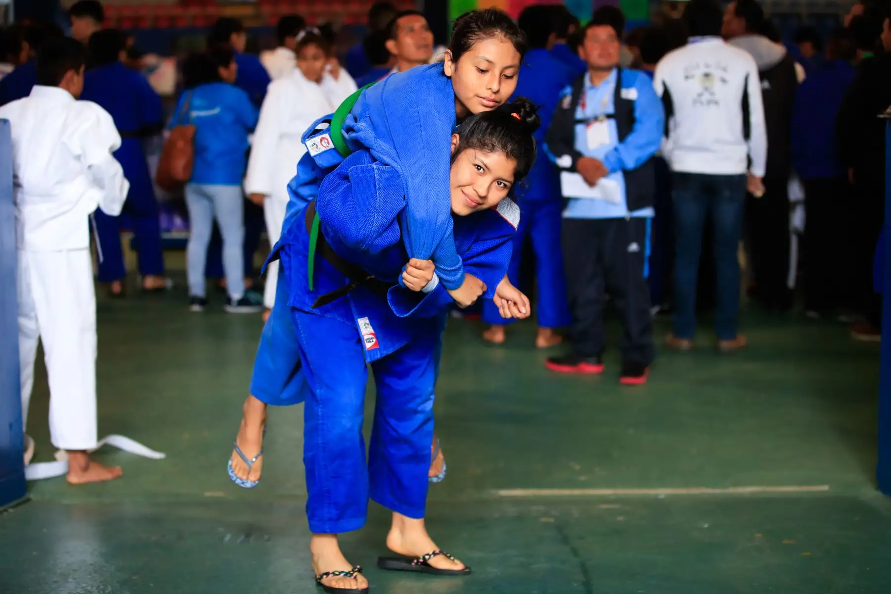 Angie Vizcarra Amesquita, campeona nacional de judo y tercera mejor judoka de Sudamérica competidora de los Juegos Deportivos Escolares Nacionales, Judo Mixto.


Foto: Andina/Juan Carlos Guzmán Negrini