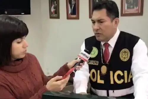 Coronel Nicasio Zapata, jefe de la unidad antisecuestros de la Policía Nacional del Perú.Foto:  ANDINA/Difusión.