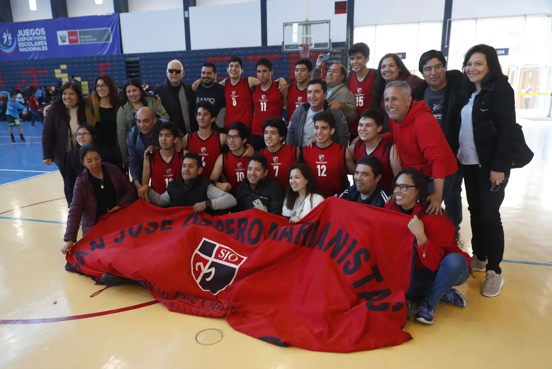 Colegio San José Obrero Maristas de Trujillo obtiene la medalla de oro en los Juegos Deportivos Escolares Nacionales 2019. Foto: ANDINA/Renato Pajuelo
