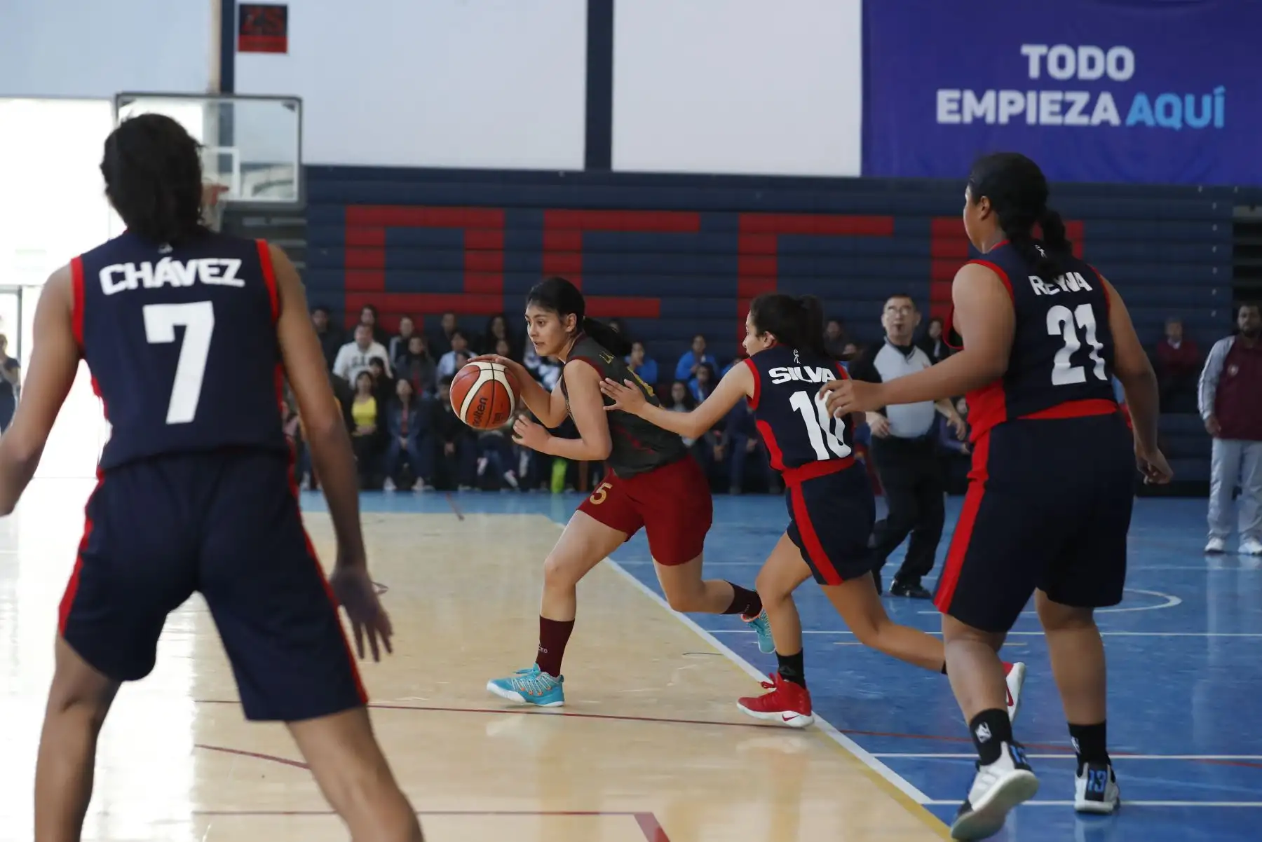 Colegio San Pedro Pascual de Arequipa se enfrenta San José Obrero Maristas de Trujillo en final de los Juegos Deportivos Escolares Nacionales 2019. Foto: ANDINA/Renato Pajuelo