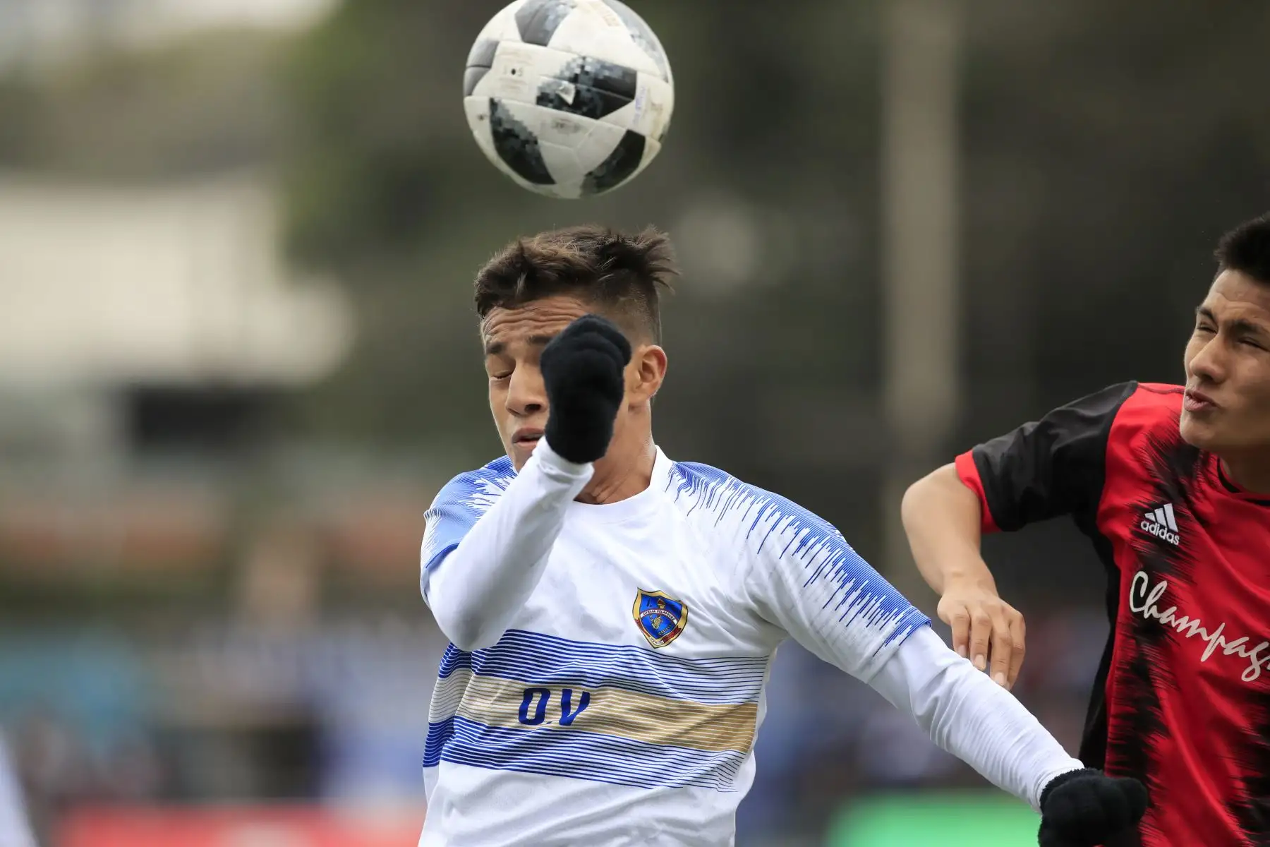 Colegio Ofelia Velásquez de San Martin durante el partido final contra el colegio Champagnat de La Libertad en el marco de los Juegos Deportivos Escolares Nacionales sede Campo de Marte.

Foto: ANDINA/ Juan Carlos Guzmán Negrini