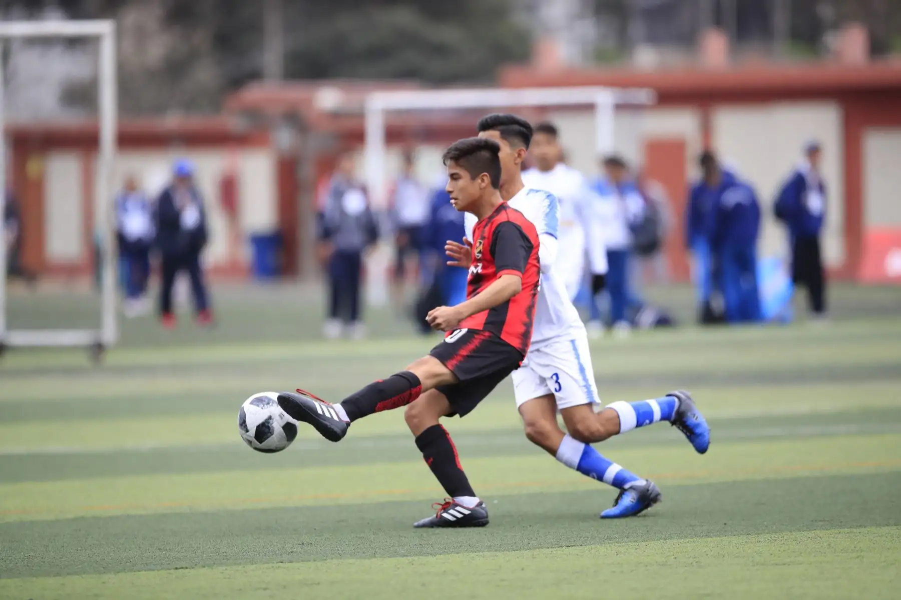 Colegio Ofelia Velásquez de San Martin durante el partido final contra el colegio Champagnat de La Libertad en el marco de los Juegos Deportivos Escolares Nacionales sede Campo de Marte.

Foto: ANDINA/ Juan Carlos Guzmán Negrini