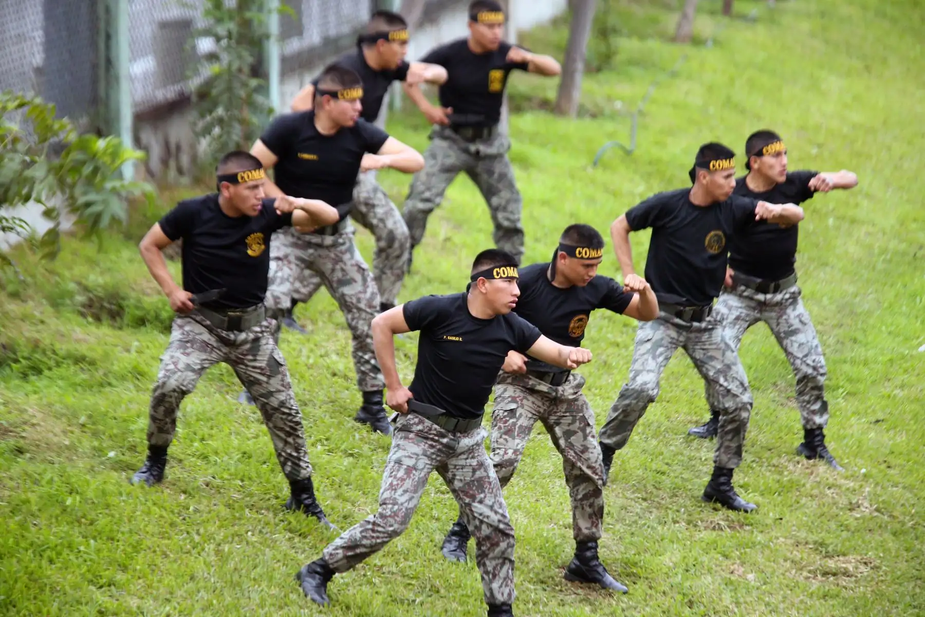 Integrantes de las Fuerzas Armadas junto al presidente Martín Vizcarra participan en la la XVII edición de la Carrera Cívico Militar 7.5K, en el marco de las actividades por el Día de las Fuerzas Armadas.
Foto: ANDINA/Norman Córdova