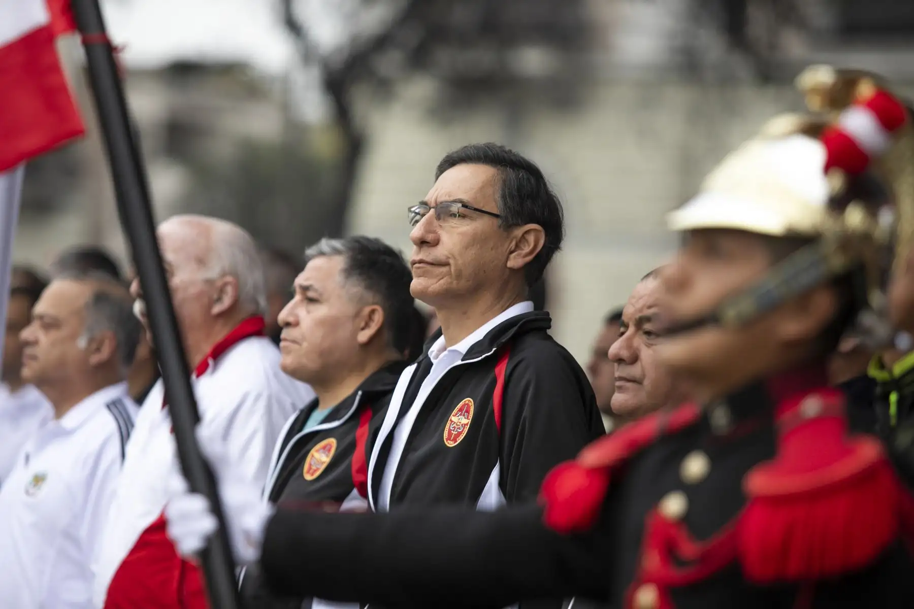 El presidente de la República Martín Vizcarra, participó en la ceremonia de inicio de la XVII edición de la Carrera Cívico Militar 7.5K, en el marco de las actividades por el Día de la s Fuerzas Armadas.
Foto: ANDINA/Prensa Presidencia