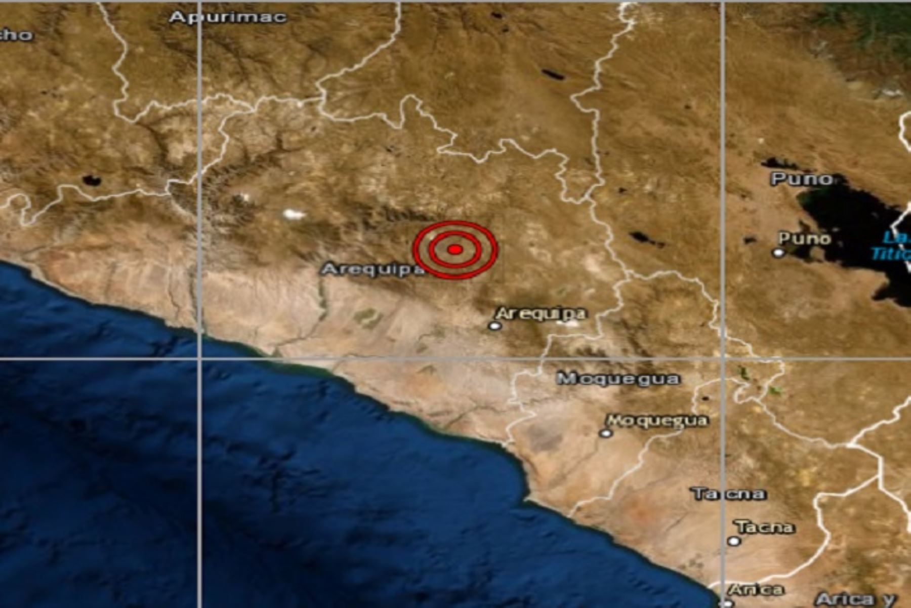 El sismo de magnitud 3.4 ocurrido esta madrugada a 19 kilómetros al sur del distrito arequipeño de Maca, fue percibido leve por la población y no se reportan daños al momento, informó el Instituto Geofísico del Perú.