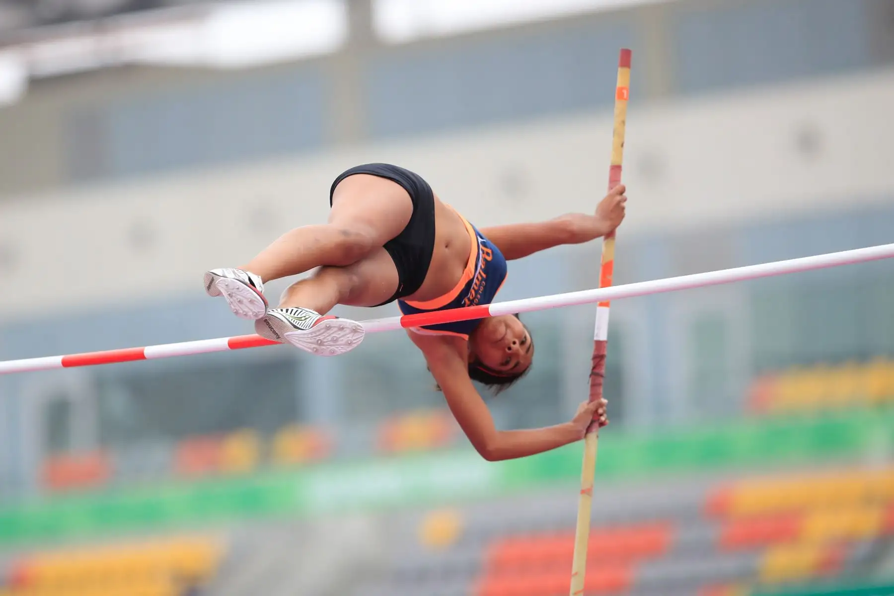 Juegos Deportivos Escolares Nacionales 2019, modalidad salto con garrocha mujeres, sede Videna. 


Foto: Andina/Juan Carlos Guzmán Negrini