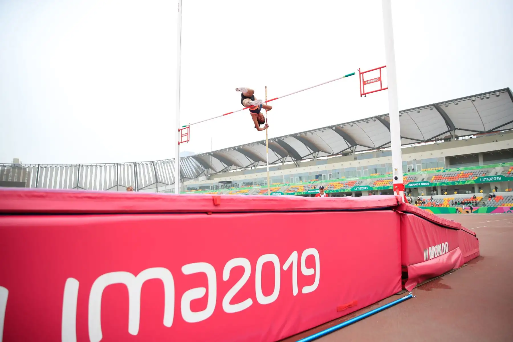 Juegos Deportivos Escolares Nacionales 2019, modalidad salto con garrocha mujeres, sede Videna. 


Foto: Andina/Juan Carlos Guzmán Negrini