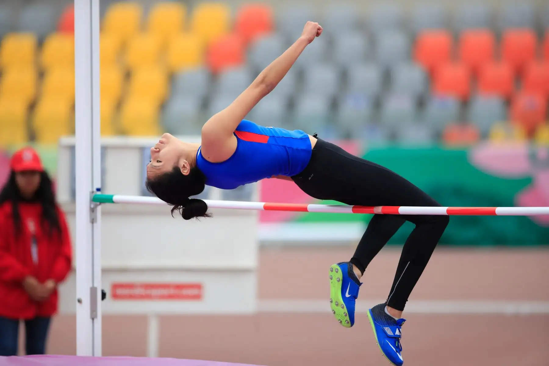 Juegos Deportivos Escolares Nacionales 2019, modalidad salto alto mujeres, sede Videna. 


Foto: Andina/Juan Carlos Guzmán Negrini