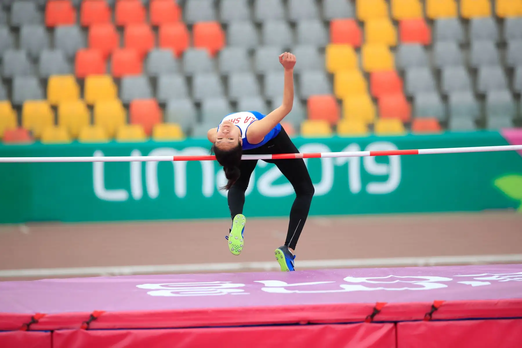 Juegos Deportivos Escolares Nacionales 2019, modalidad salto alto mujeres, sede Videna. 


Foto: Andina/Juan Carlos Guzmán Negrini