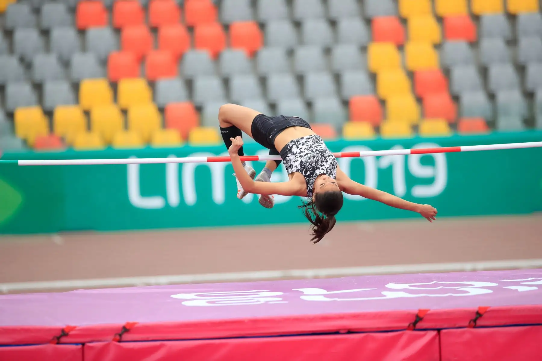 Juegos Deportivos Escolares Nacionales 2019, modalidad salto alto mujeres, sede Videna. 


Foto: Andina/Juan Carlos Guzmán Negrini