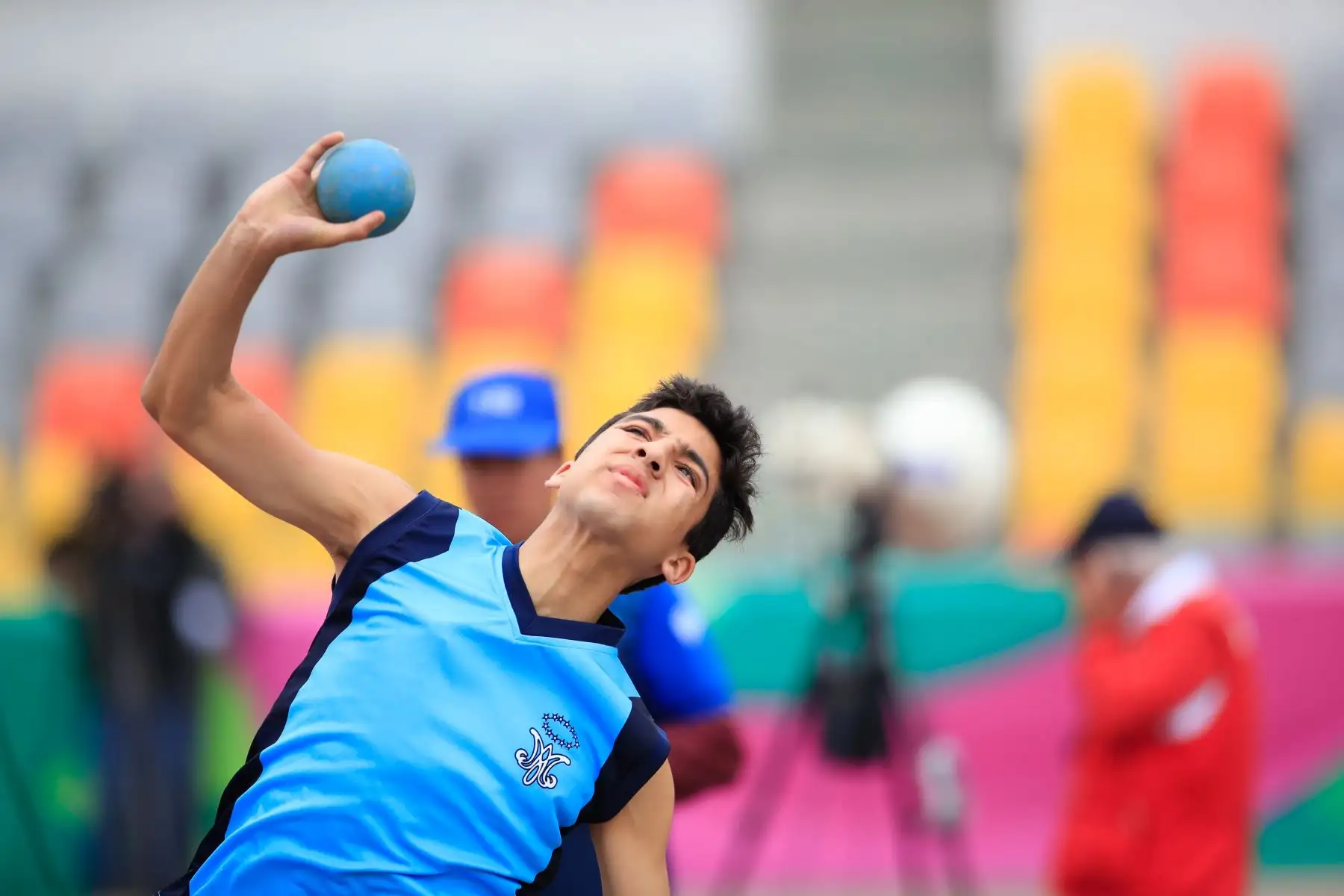 Juegos Deportivos Escolares Nacionales 2019, modalidad lanzamiento de bala hombres, sede Videna. 


Foto: Andina/Juan Carlos Guzmán Negrini