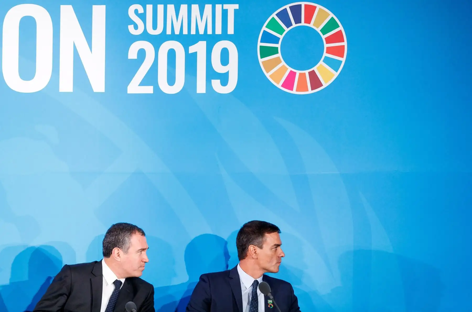 El primer ministro de Perú, Salvador Del Solar, participa en un panel durante la Cumbre de Acción Climática 2019 que se celebra antes del Debate General de la Asamblea General de las Naciones Unidas en las Naciones Unidas Sede de las Naciones Unidas en Nueva York.Foto: AFP