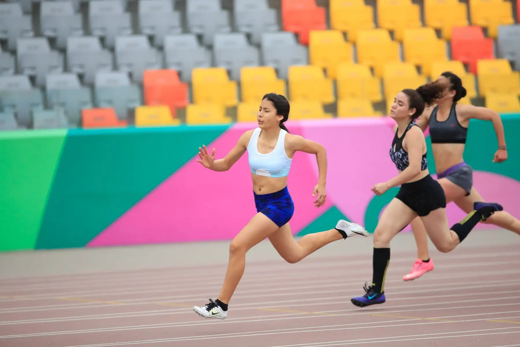 Sandra Cáceres Huamán del colegio Mercedes Cabello de Ilo durante la competencia 200 mts en el marco de los Juegos Deportivos Escolares Nacionales.


Foto: Andina/Juan Carlos Guzmán Negrini