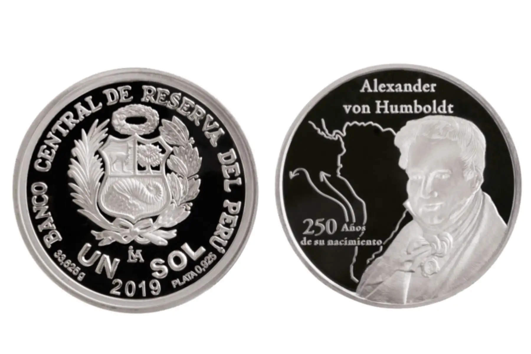 BCR lanza moneda alusiva a los 250 años del natalicio de Alexander von Humboldt