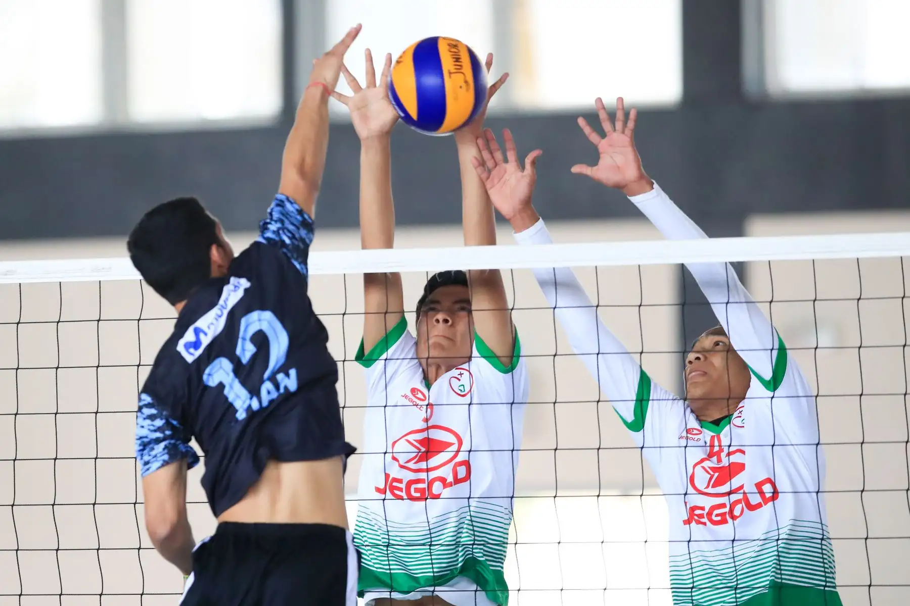 Voley Varones en el marco de los Juegos Deportivos Escolares Nacionales 2019 sede Ate.    


Foto: Andina/Juan Carlos Guzmán Negrini