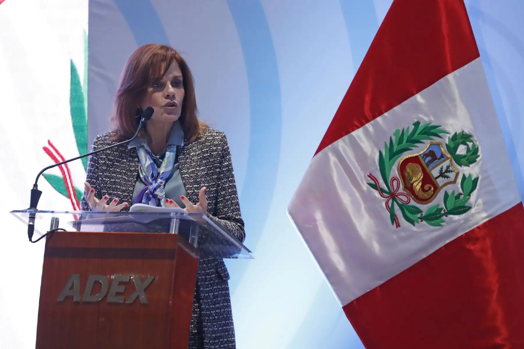 Vicepresidenta Mercedes Araoz inaugura de la 11 edición Feria Expoalimentaria 2019. ANDINA/Renato Pajuelo